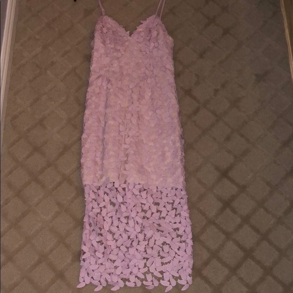Lilac lace dress